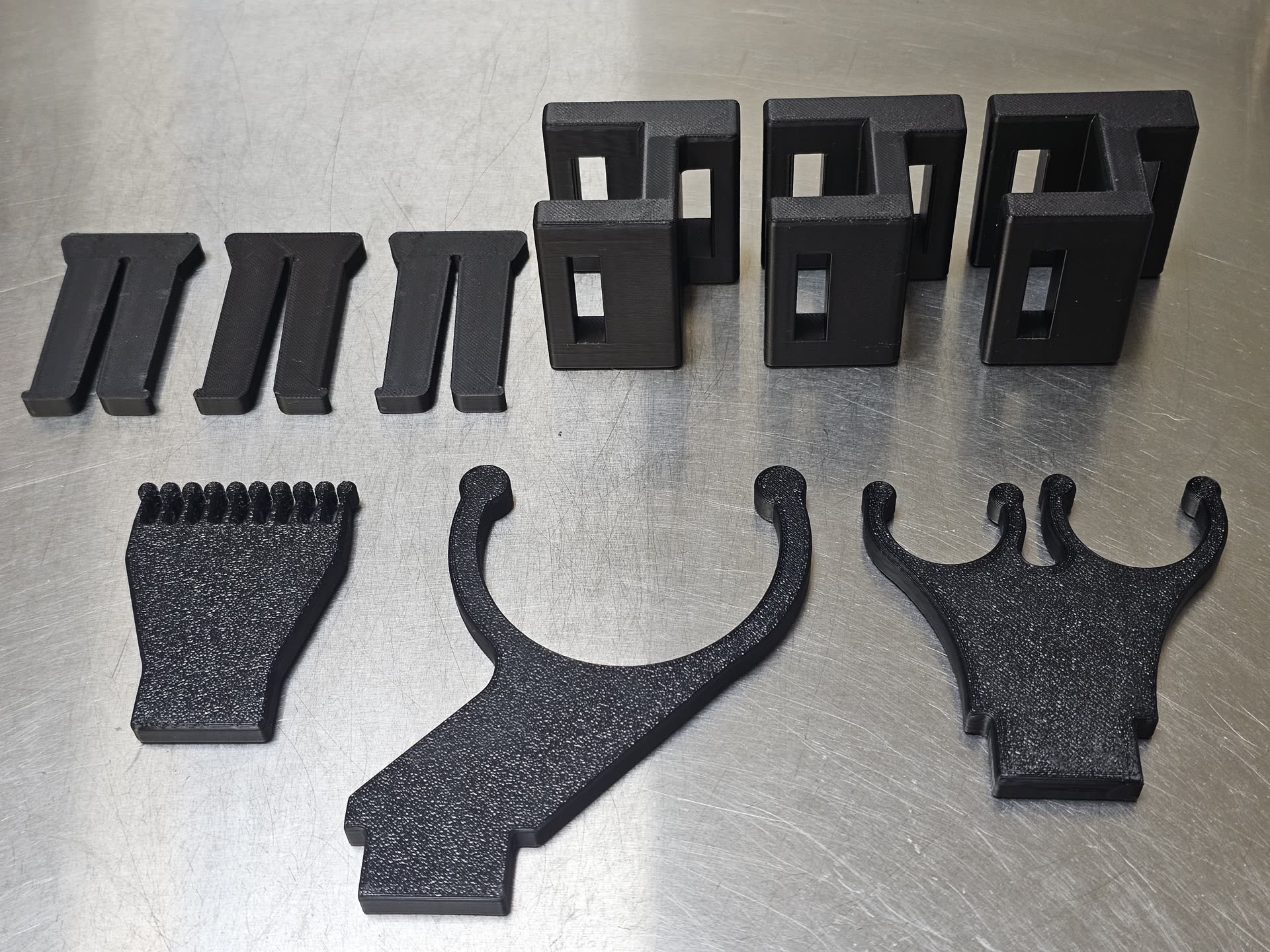 Theatre Table Rail Organiser Kit — clip-on mounts fitted to a surgical table rail